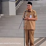 Dicari KPK, Gubernur Sahbirin Noor Tahu-tahu Muncul, Langsung Pimpin Apel Pagi sbr-nr