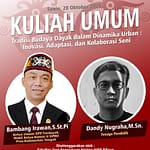 Seni Urban dan Tradisi Dayak Dipertemukan di Kuliah Umum FSKK IAKN Palangka Raya WhatsApp Image 2025-10-14 at 15.58.14