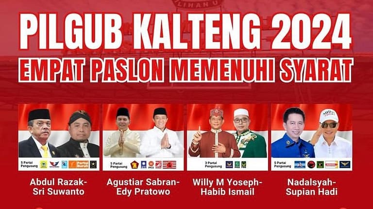 Pilgub Kalteng 2024: Ini Jadwal Lengkap Kampanye Rapat Umum Setiap Paslon