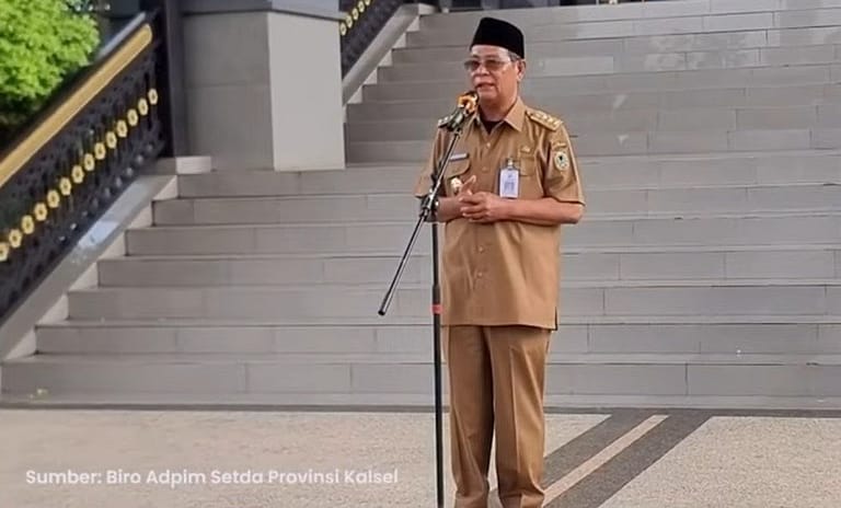 Dicari KPK, Gubernur Sahbirin Noor Tahu-tahu Muncul, Langsung Pimpin Apel Pagi