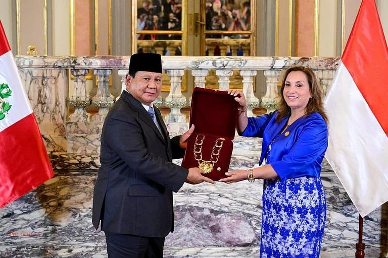 Presiden Prabowo Dianugerahi Penghargaan Tertinggi dari Pemerintah Peru