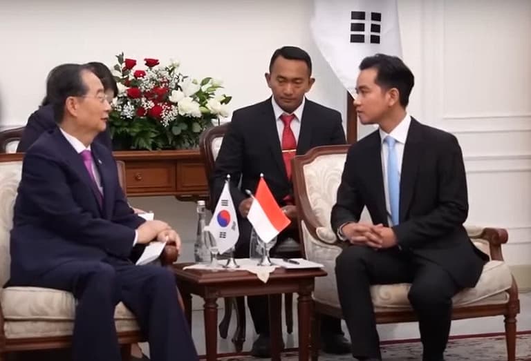 Tak Lama setelah Dilantik, Wapres Gibran Temui PM Korea, Bahas Kerja Sama Dua Negara