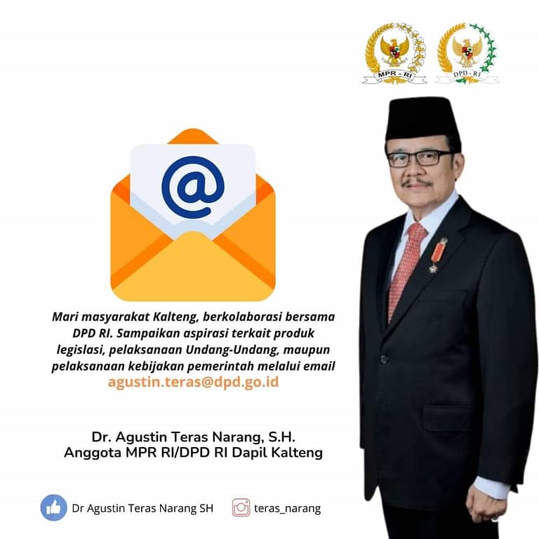 Teras Narang Terima Masukan Warga, Email Resmi DPD Dibuka untuk Kalteng