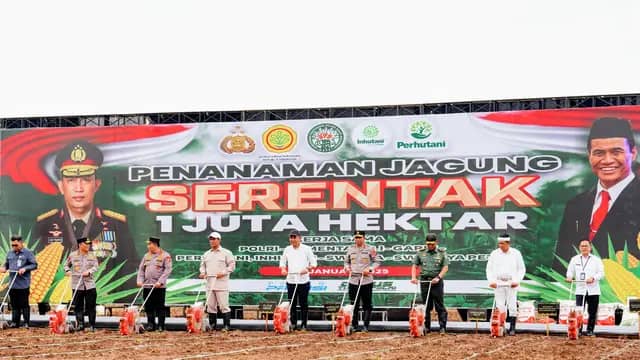 Target 1 Juta Hektare Jagung, Polri Dorong Inovasi di Pedesaan